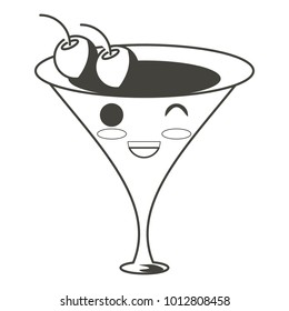 Kawaii cocktail drink 