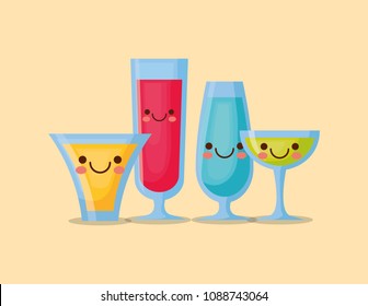 Kawaii cocktail drinks