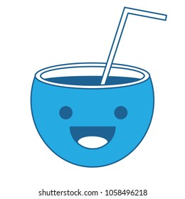 kawaii cocktail icon