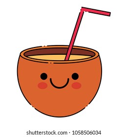 kawaii cocktail icon