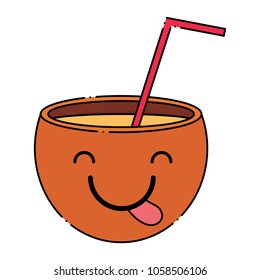 kawaii cocktail icon