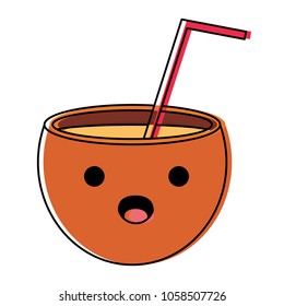 kawaii cocktail icon