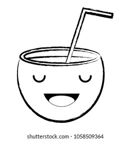 kawaii cocktail icon