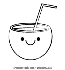 kawaii cocktail icon