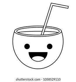 kawaii cocktail icon