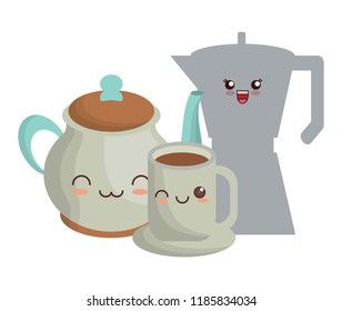kawaii coffee design