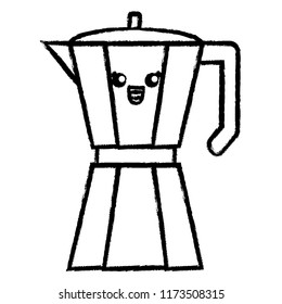 kawaii coffee maker icon