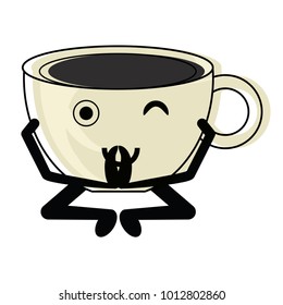 Kawaii coffee mug icon