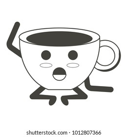 Kawaii coffee mug icon