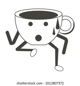 Kawaii coffee mug icon