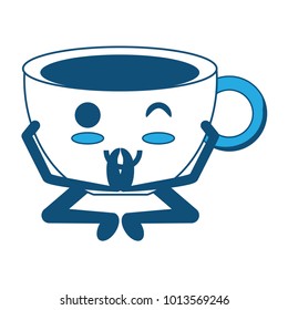Kawaii coffee mug icon