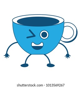 Kawaii coffee mug icon