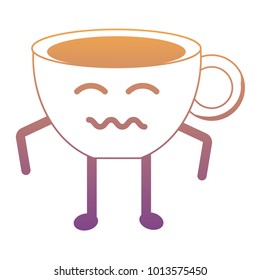 Kawaii coffee mug icon