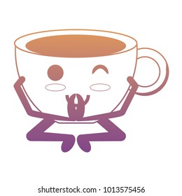 Kawaii coffee mug icon