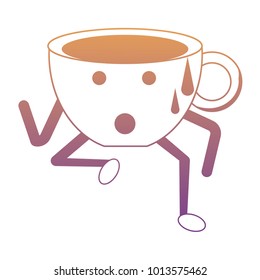 Kawaii coffee mug icon