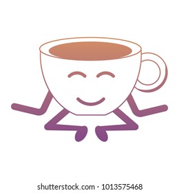 Kawaii coffee mug icon