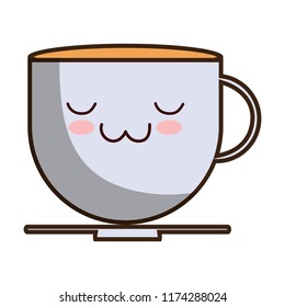 kawaii coffee mug icon