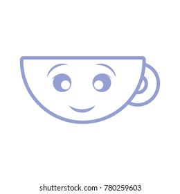 kawaii coffee mug icon