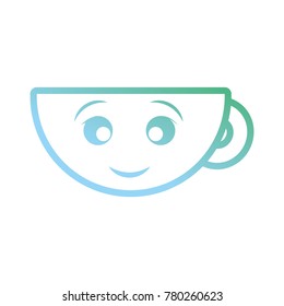 kawaii coffee mug icon