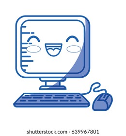kawaii computer icon