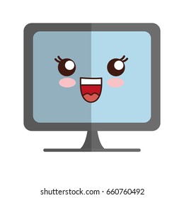 kawaii computer icon