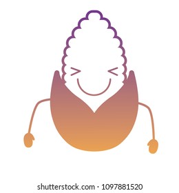 Kawaii corn icon