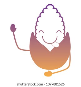 Kawaii corn icon