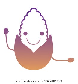 Kawaii corn icon