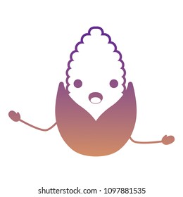 Kawaii corn icon