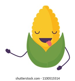 Kawaii corn icon