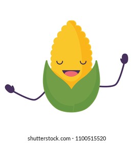 Kawaii corn icon