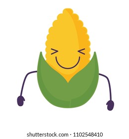 Kawaii corn icon