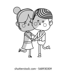 kawaii couple in love
