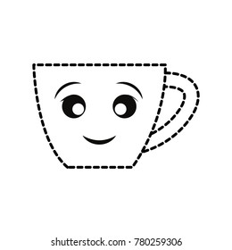 kawaii  cup  vector illustration