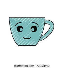 kawaii  cup  vector illustration