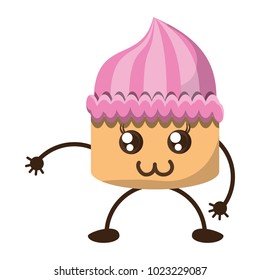 kawaii cupcake icon 
