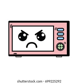 kawaii cute angry microwaves technology