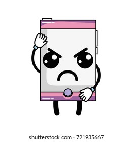 kawaii cute angry smartphone technology