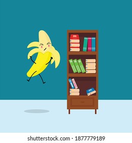 Kawaii Cute banana Illustration Character