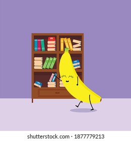 Kawaii Cute banana Illustration Character
