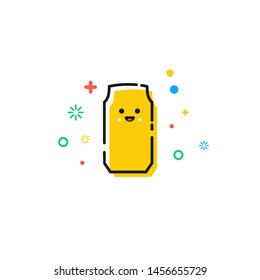 kawaii and cute cans icon