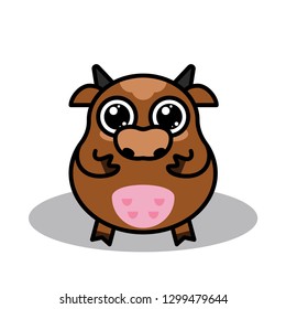 Kawaii cute cow