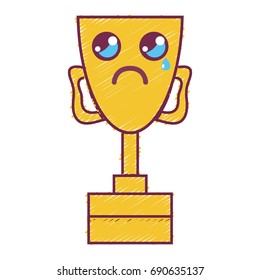 kawaii cute crying prize cup