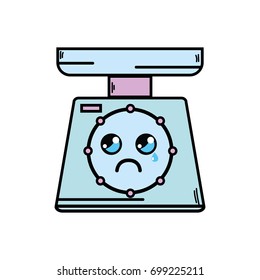 kawaii cute crying weight machine
