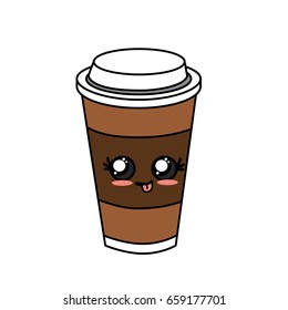 kawaii cute delicious coffee beverage