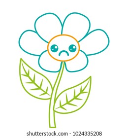 kawaii cute flower ornament cartoon