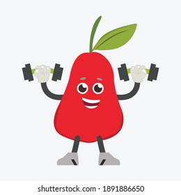 kawaii cute fruit water apple fill icon