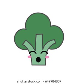 kawaii cute funny broccoli vegetable