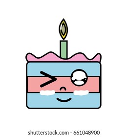 kawaii cute funny cake dessert