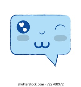 kawaii cute funny chat bubble